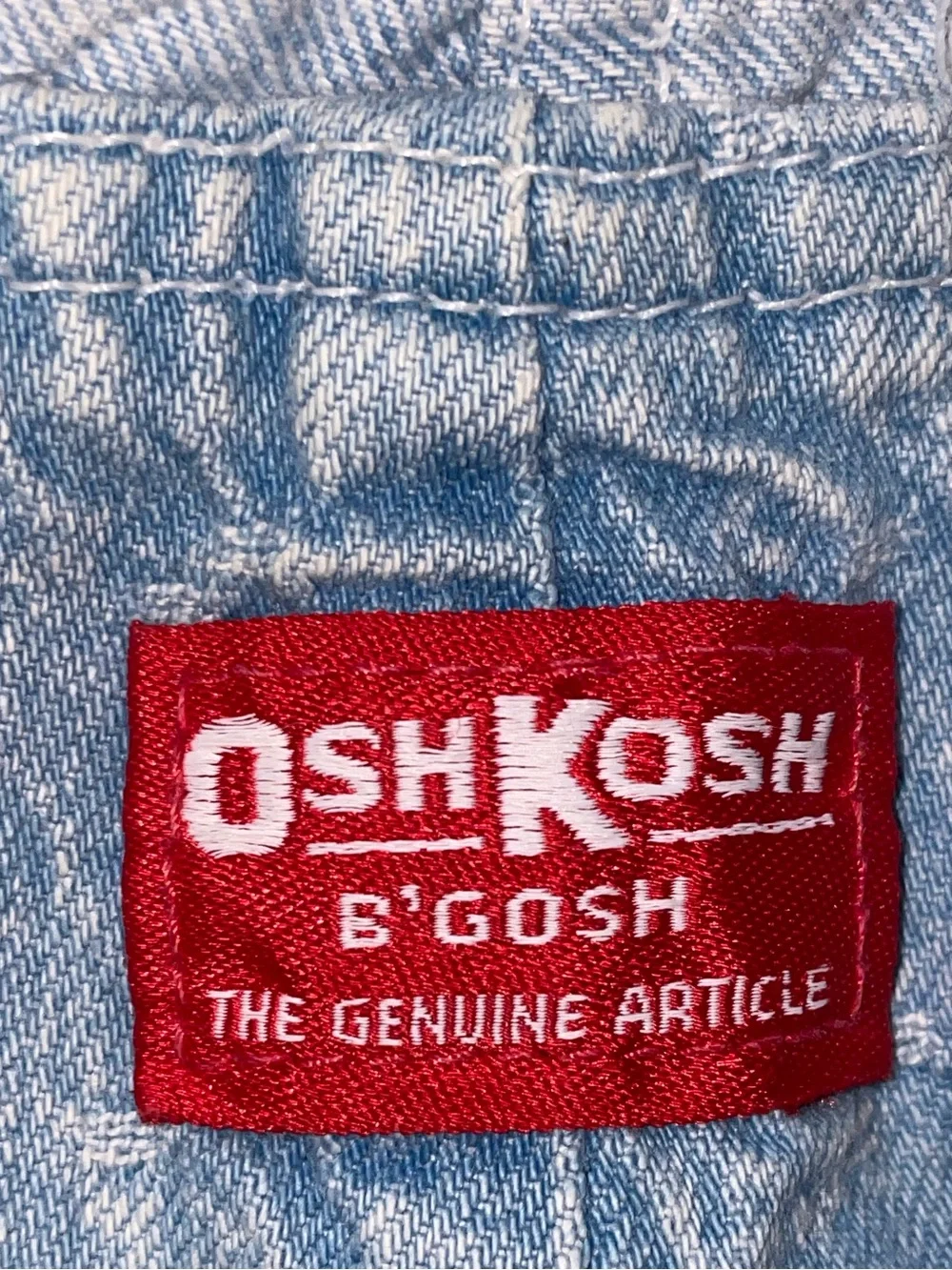 90s Vintage OshKosh Overalls Acid Wash 6-9 Months
